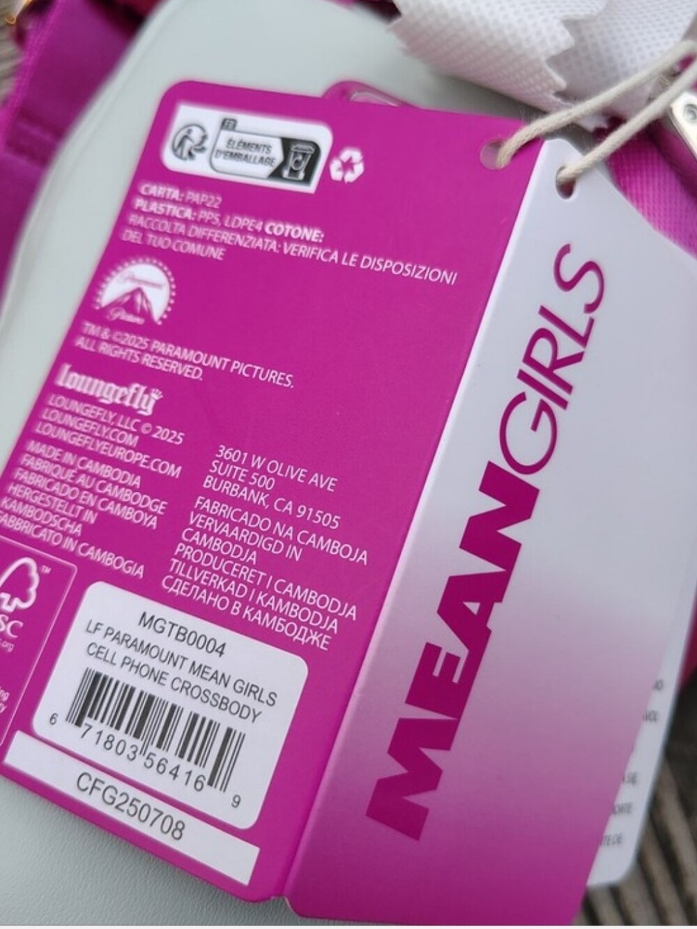 Loungefly Mean Girls “The Limit Does Not Exist” Calculator Crossbody Bag & Pouch - Picture 9 of 10